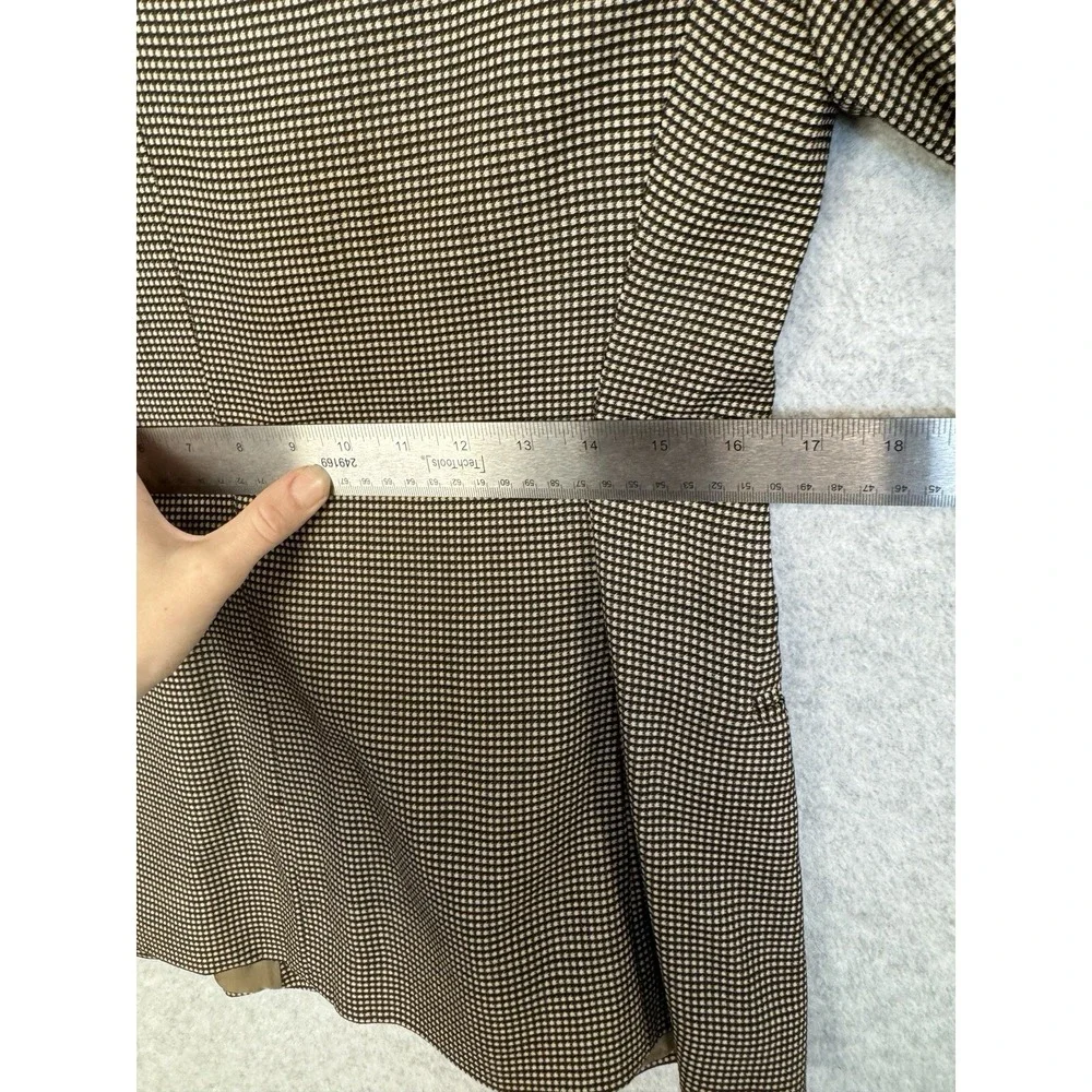 VTG Giorgio Armani 100% Wool Houndstooth A Milano Borgonuovo 21 Blazer Jacket 42